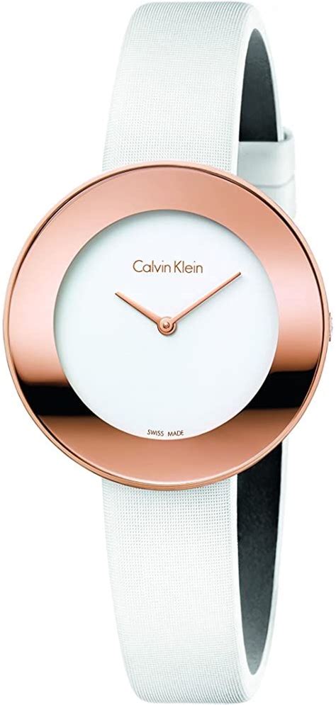 calvin klein uhr damen lederarmband